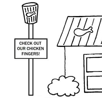 A comic strip about... chicken fingers! Check it out!